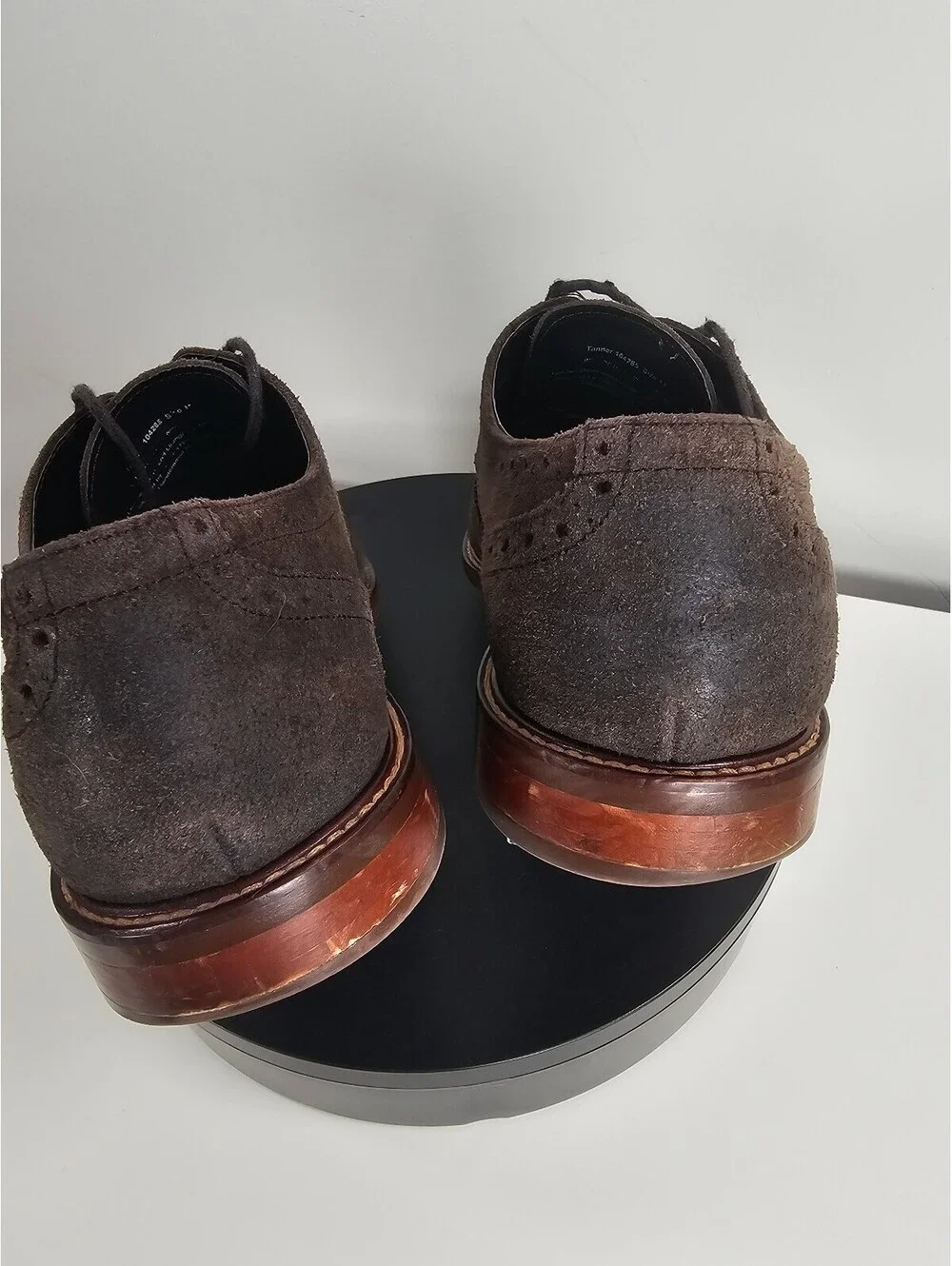 Gordon Rush Brown Suede Wingtip Dress Shoes